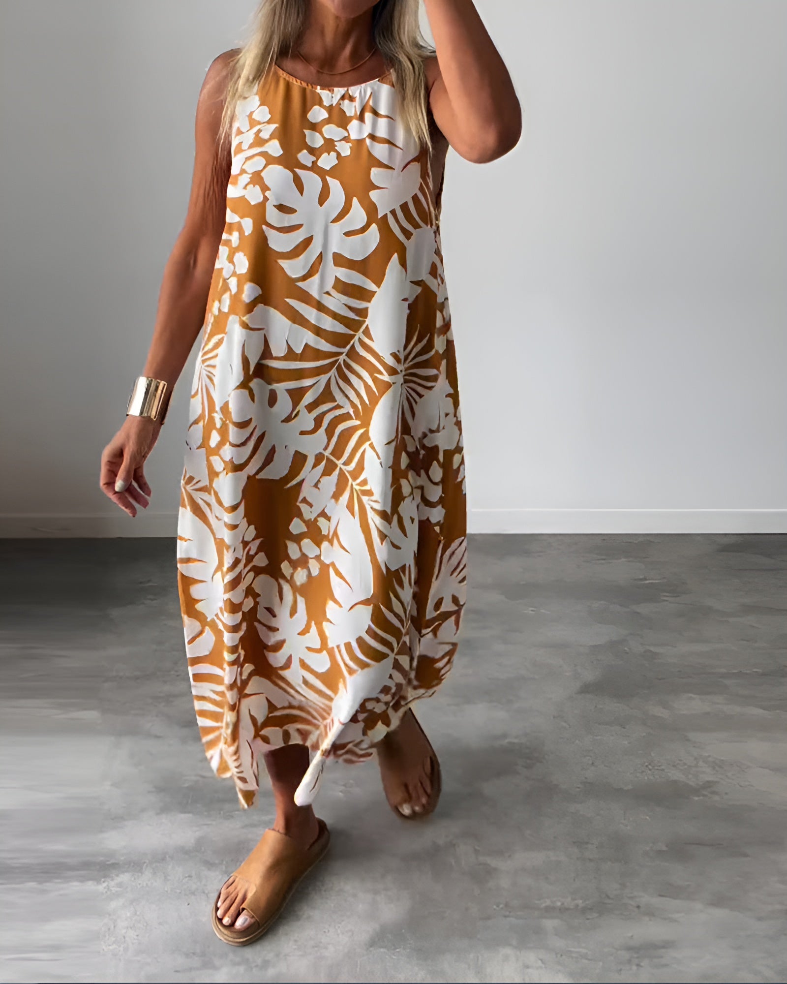 Liora – Sommerkleid mit Tropischem Druck