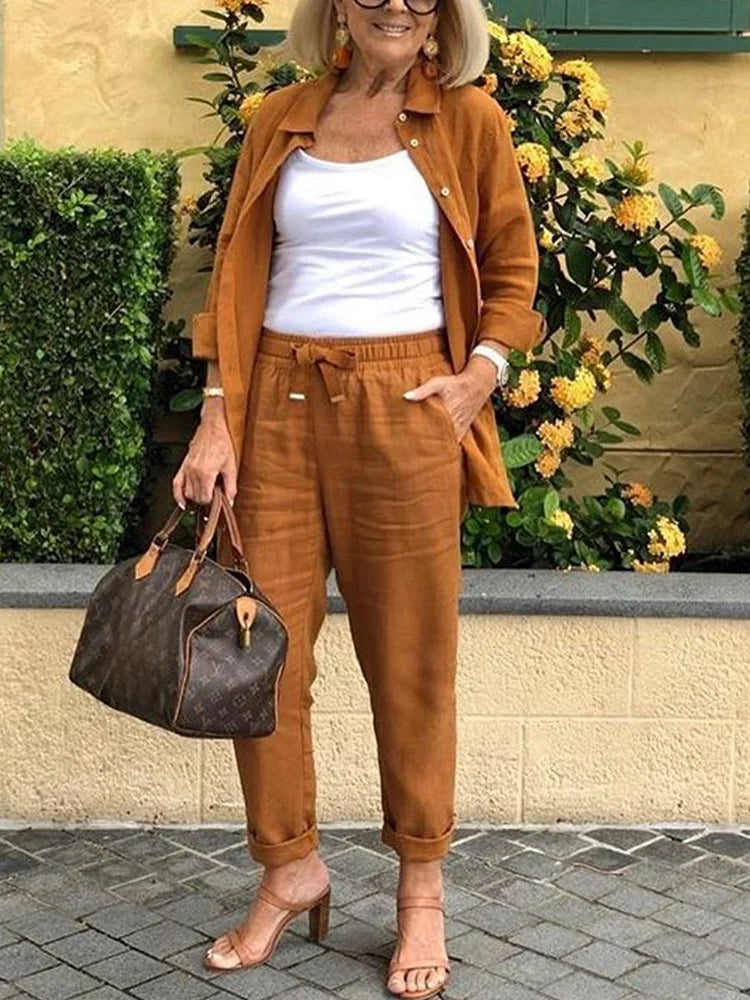 Nora – Zweiteiliges Set mit Bluse und Hose