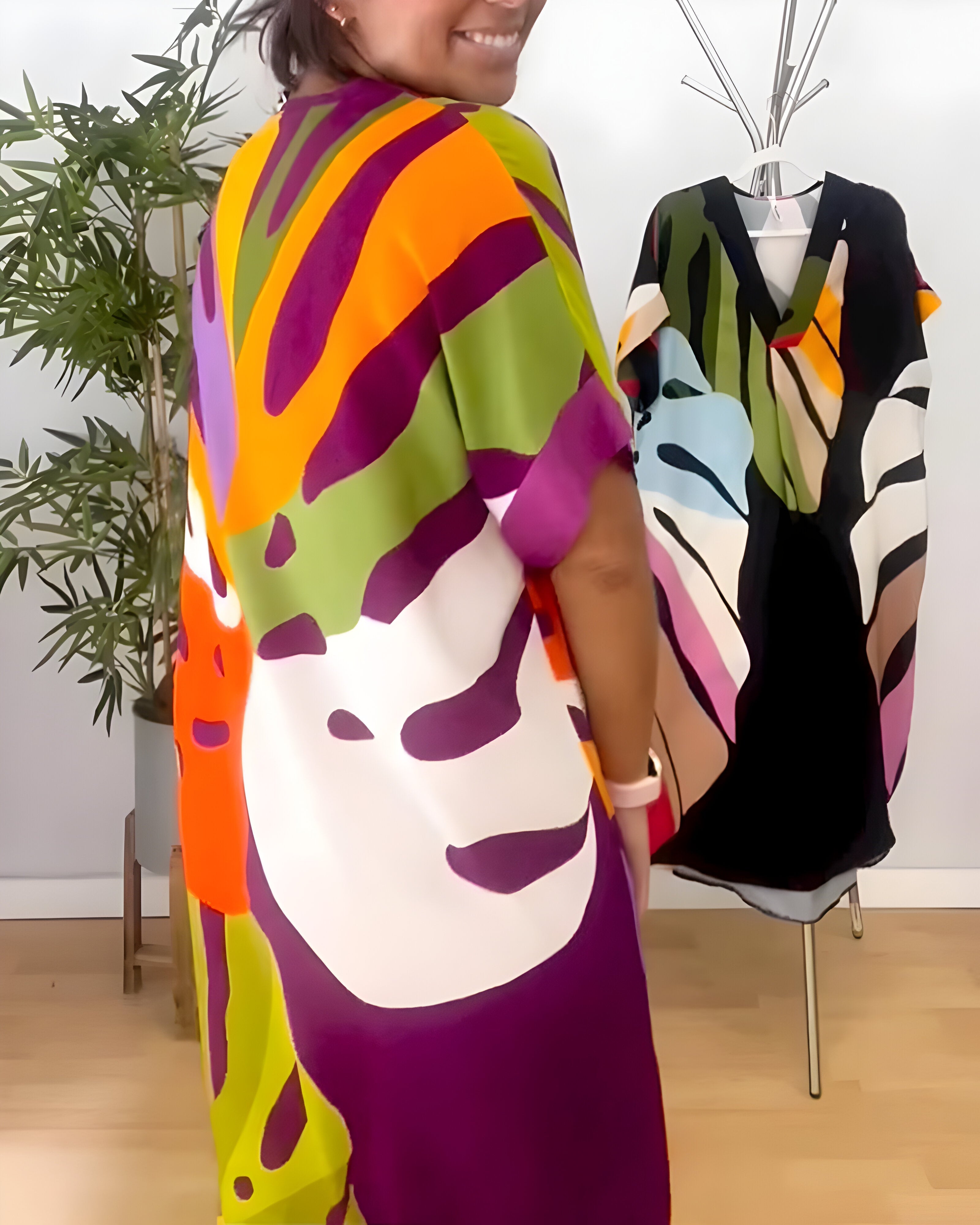 Rosaline™ - Buntes Casual Kleid