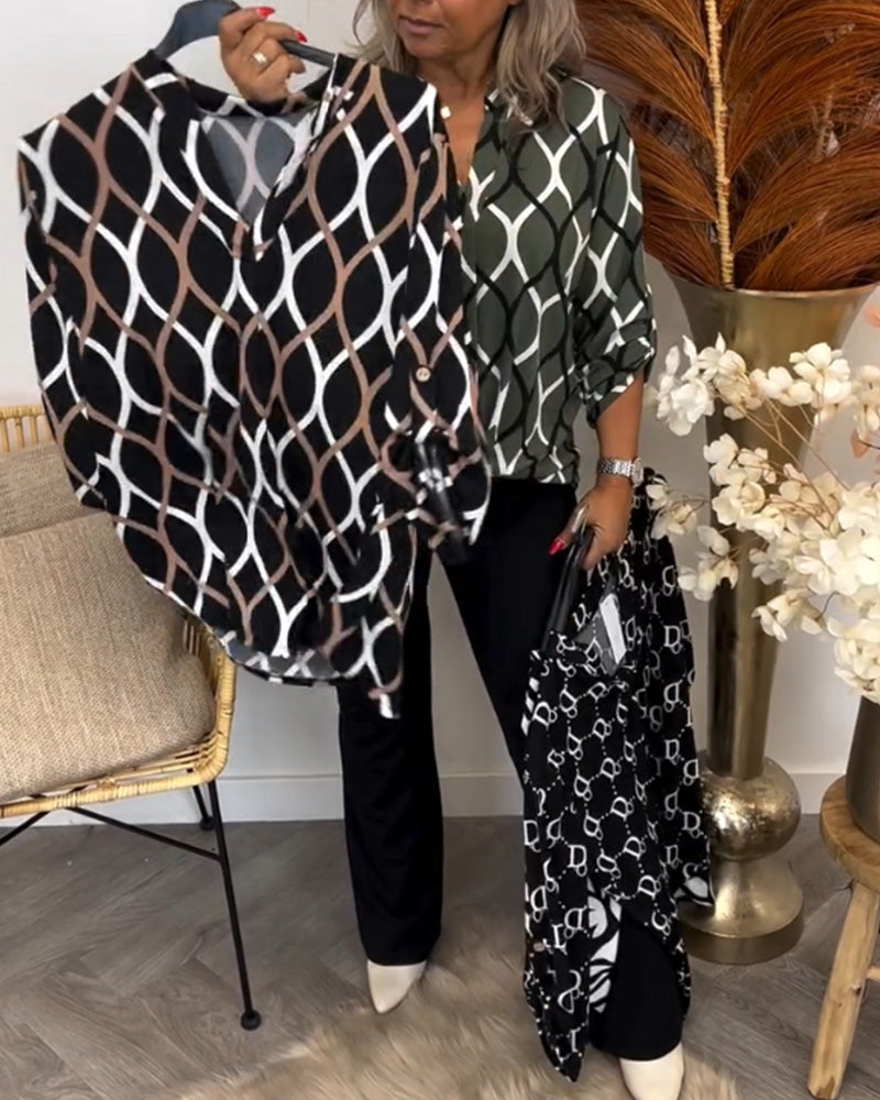 Noor – Bluse mit Grafischem Druck
