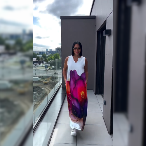 Orielle™ – Abstraktes künstlerisches Kleid