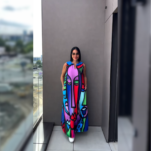 Orielle™ – Abstraktes künstlerisches Kleid