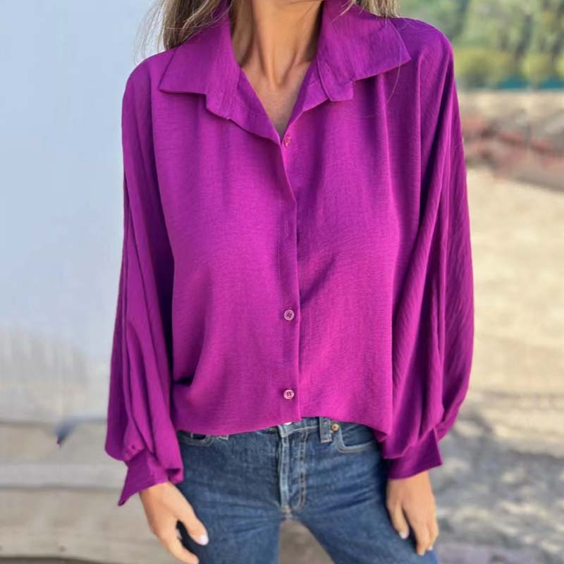 CORNELIA I KLASSISCHE LANGARM BLOUSE