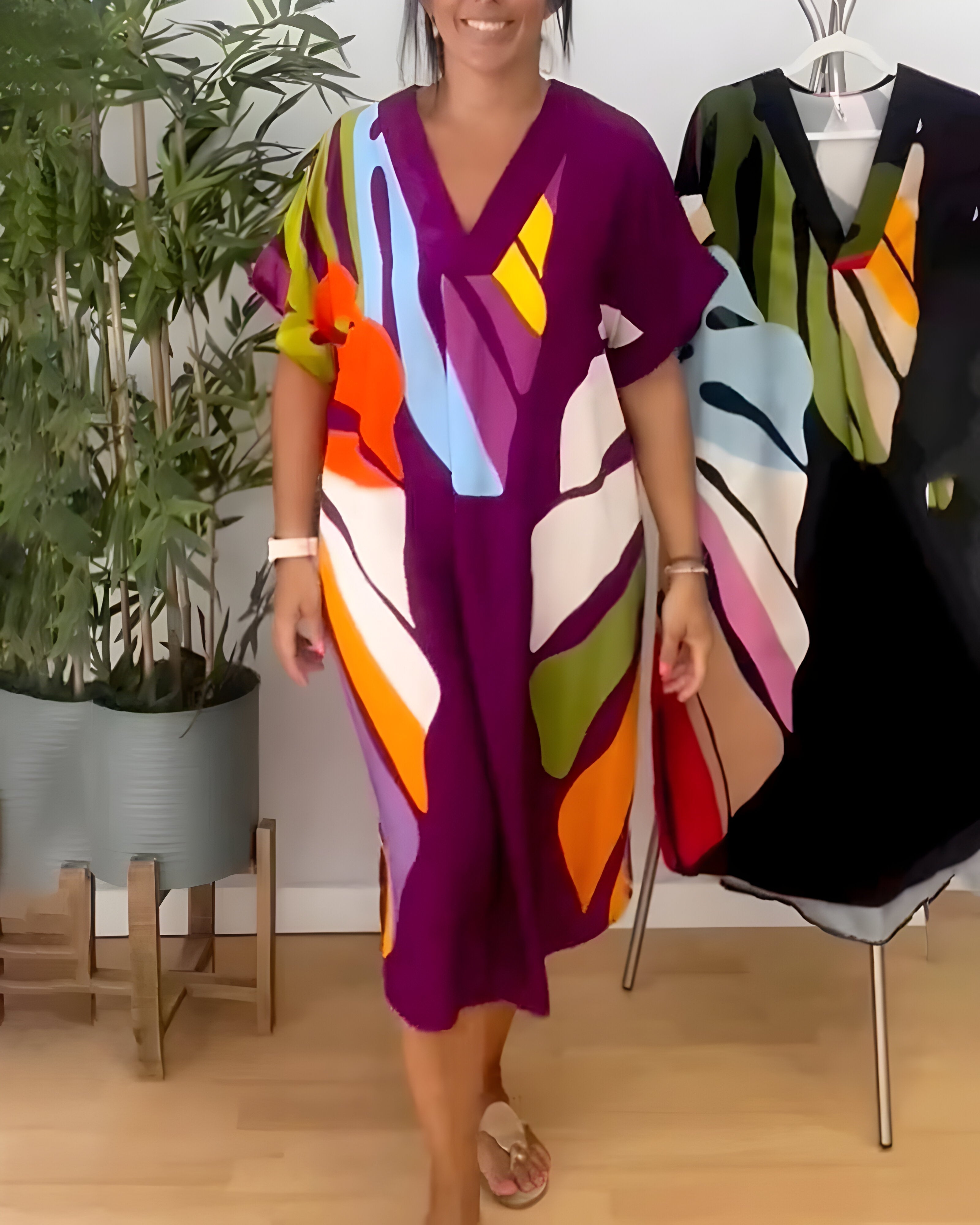 Rosaline™ - Buntes Casual Kleid