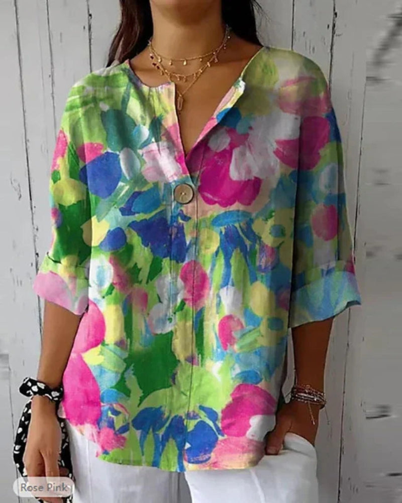 HELEINA - Blumige Vintage Bluse