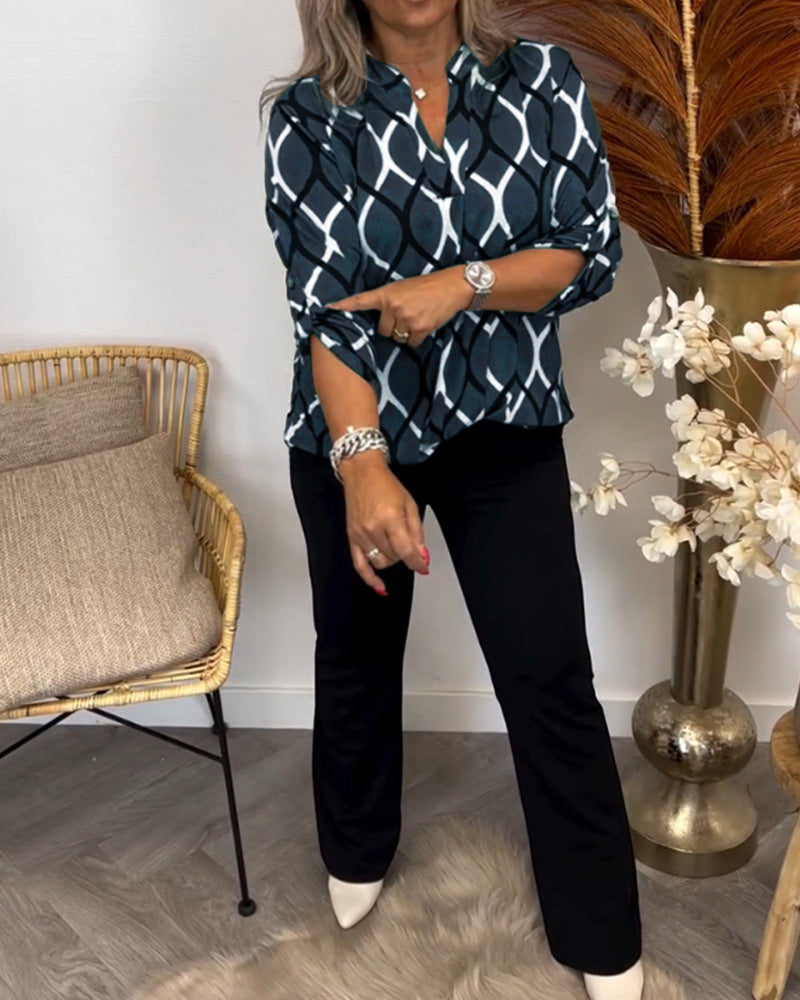 Noor – Bluse mit Grafischem Druck