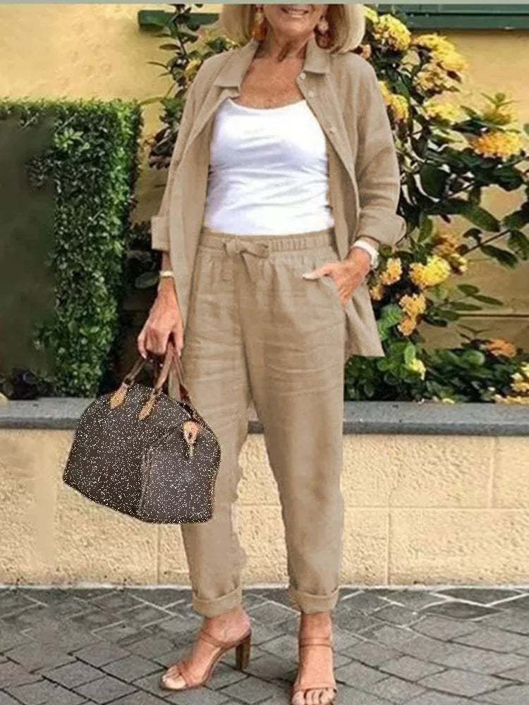 Nora – Zweiteiliges Set mit Bluse und Hose