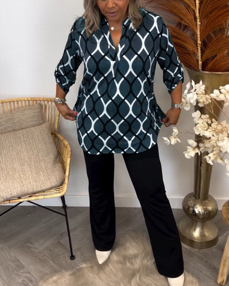 Noor – Bluse mit Grafischem Druck