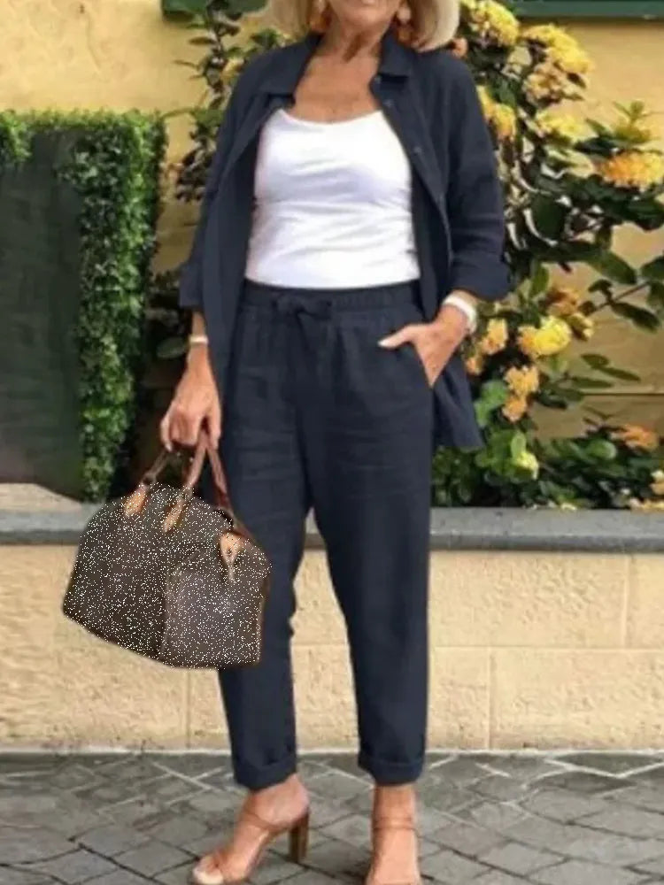 Nora – Zweiteiliges Set mit Bluse und Hose