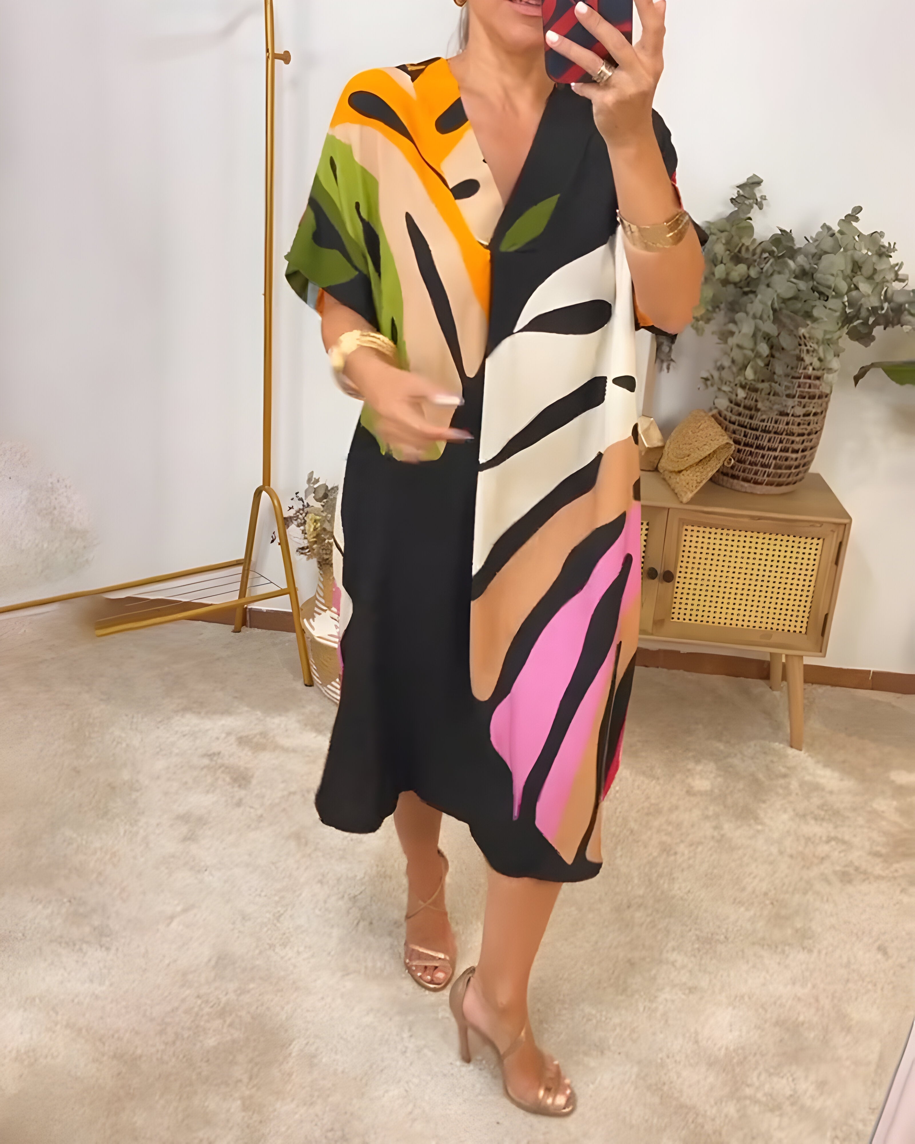 Rosaline™ - Buntes Casual Kleid