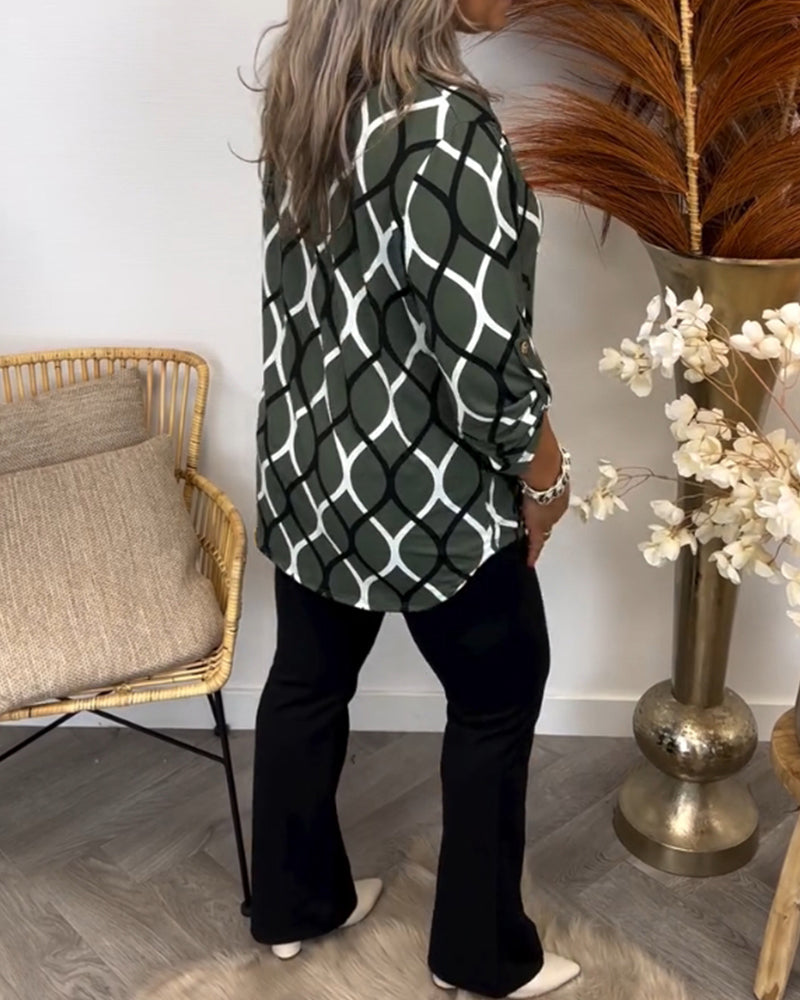 Noor – Bluse mit Grafischem Druck