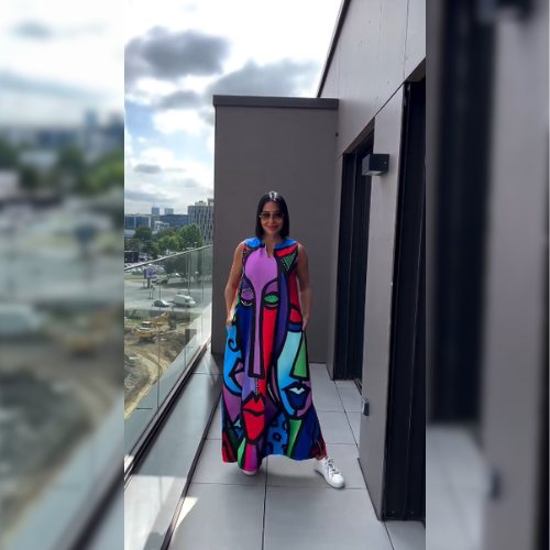 Orielle™ – Abstraktes künstlerisches Kleid