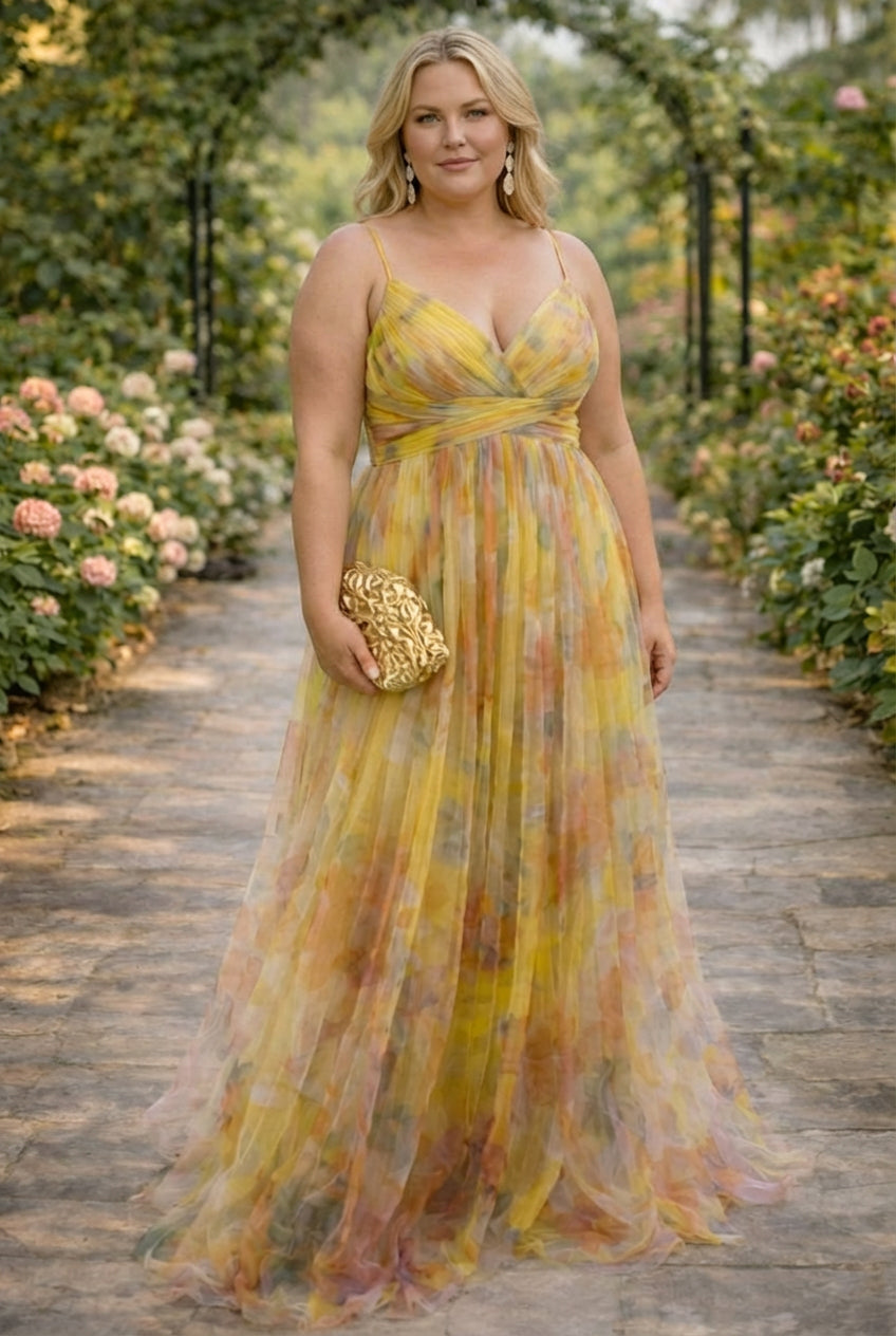 Giselle | Blumenkleid Maxi
