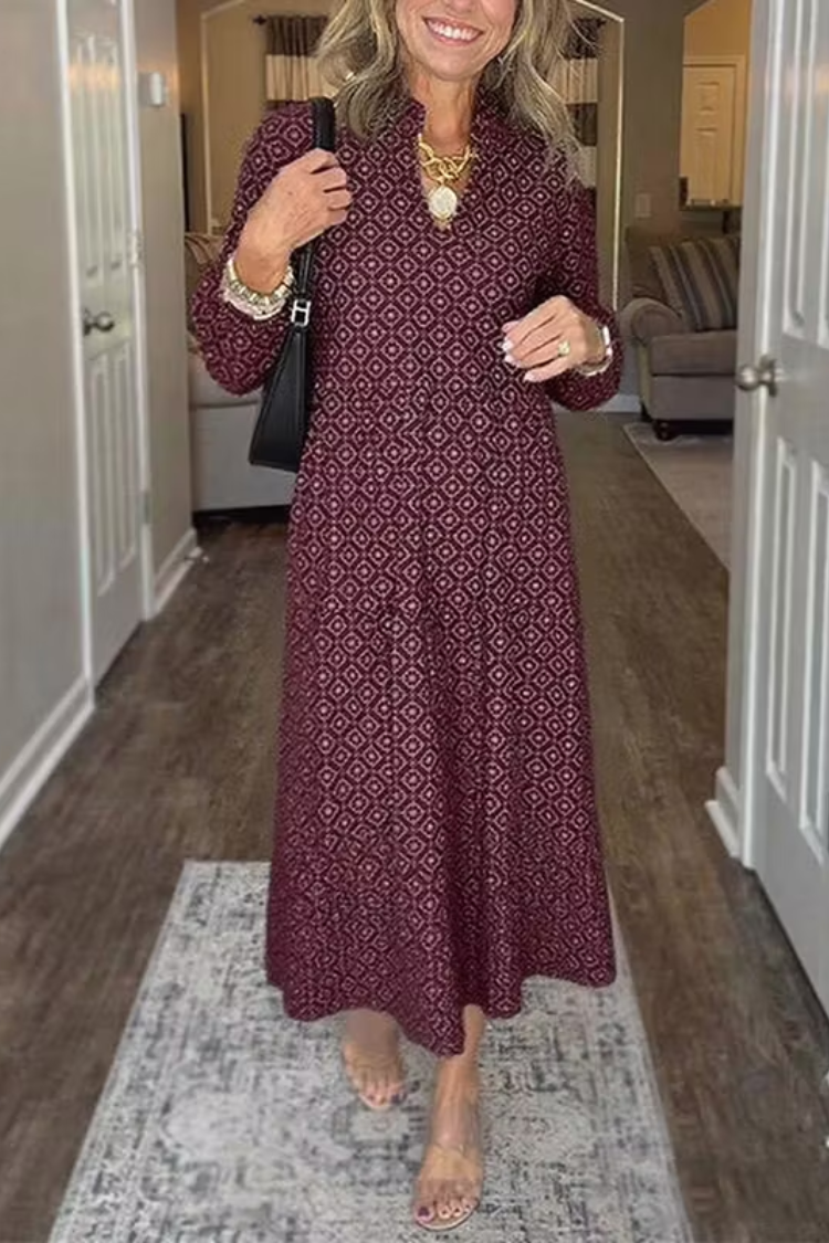 Selena – Druckkleid mit Eleganz