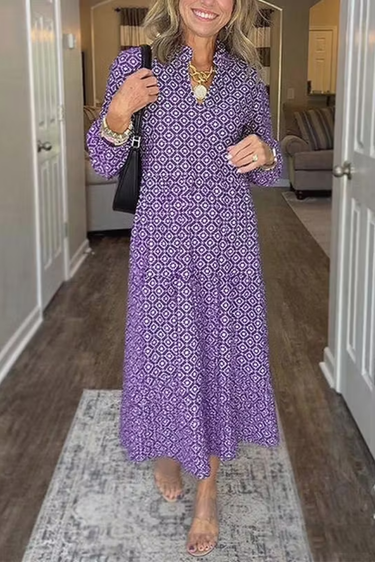 Selena – Druckkleid mit Eleganz