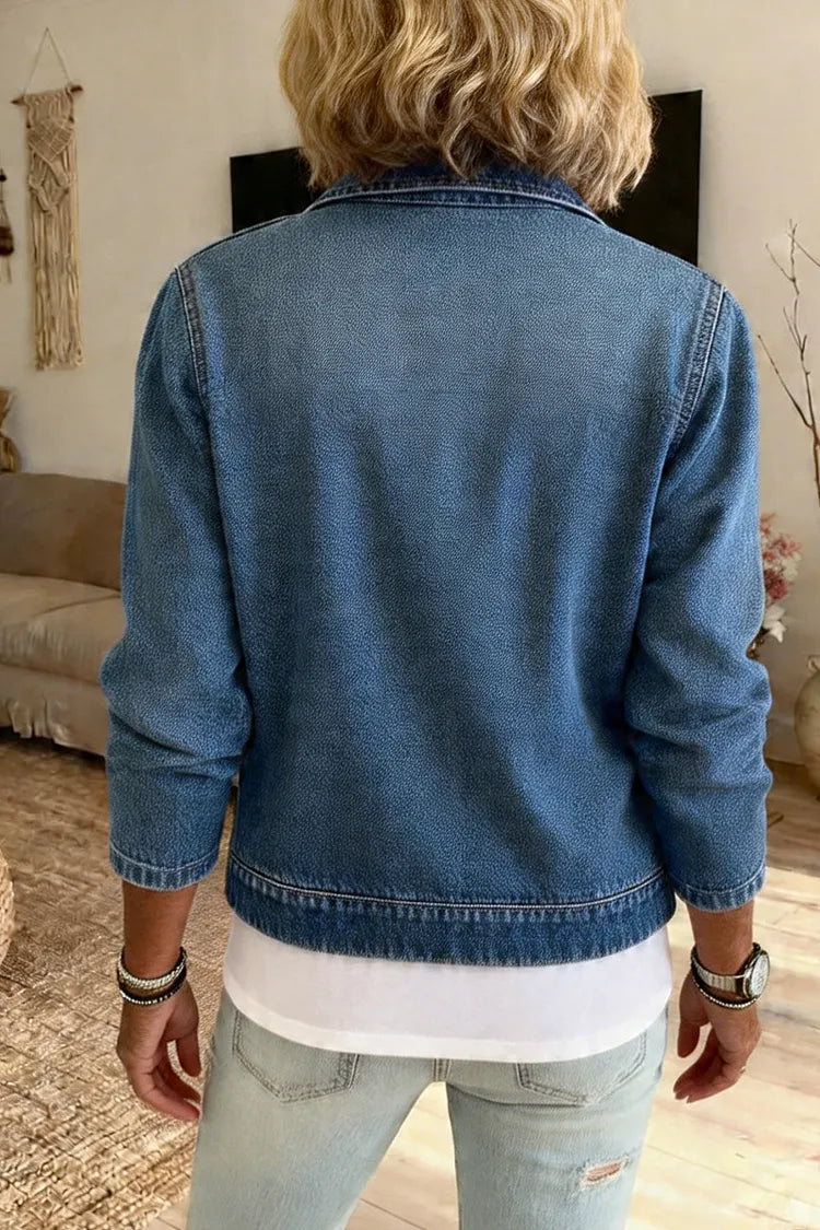Lena – Jacke mit Reißverschluss und Kragen