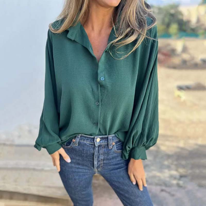 CORNELIA I KLASSISCHE LANGARM BLOUSE